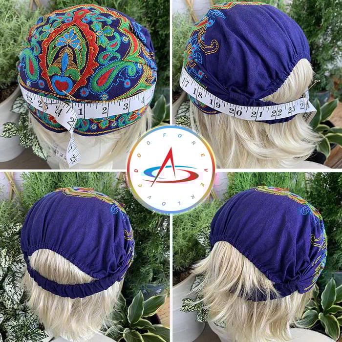 Handmade Embroidered Bandana Caps