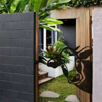 Handmade custom cow ornament