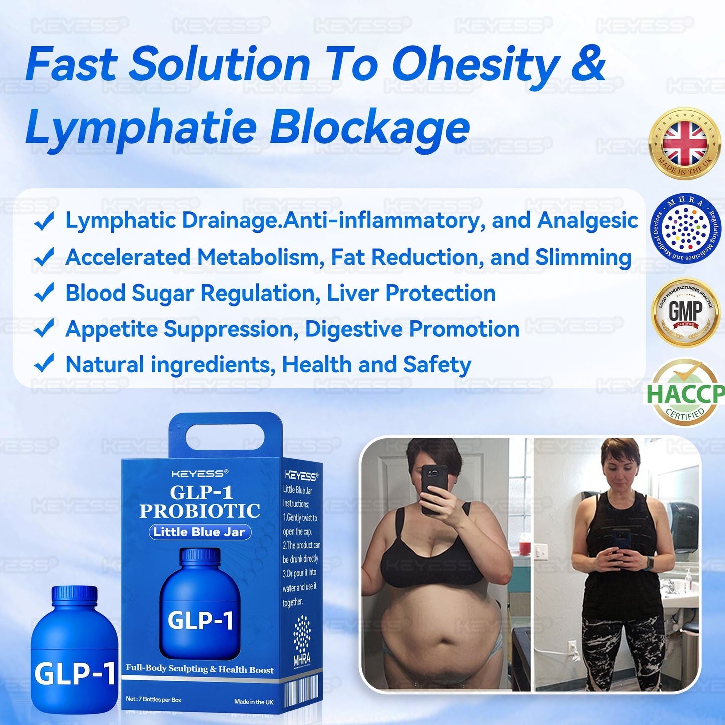 𝐍𝐇𝐒✅𝐎𝐟𝐟𝐢𝐜𝐢𝐚𝗜𝗜𝐲 𝐀𝐮𝐭𝐡𝐨𝐫𝐢𝐬𝐞𝐝 𝐄𝐱𝐜𝐥𝐮𝐬𝐢𝐯𝐞 𝐄𝐝𝐢𝐭𝐢𝐨𝐧 | 𝐊𝒆𝙮𝒆𝘀𝘀® 𝐆 𝗟 𝐏-𝟏 𝐏𝐫𝗼𝐛𝒊𝗼𝐭𝒊𝐜 𝐅𝐮𝗹𝗹-𝐁𝗼𝐝𝐲 𝐒𝐜𝐮𝗹𝐩𝐭𝐢𝐧𝐠 & 𝐇𝐞𝐚𝐥𝐭𝐡 𝐁𝗼𝗼𝐬𝐭 𝐋𝒊𝐭𝐭𝗹𝐞 𝐁𝗹𝐮𝐞 𝐉𝒂𝐫~Activate GLP-1 naturally and lose weight the easy way~Not just weight loss, but a full metabolic upgrade