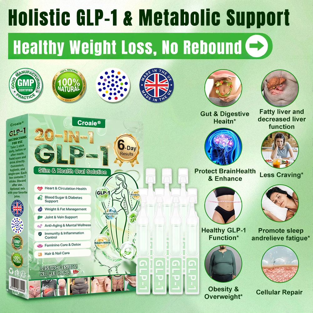 🔥New Arrival  Croaie® 𝗚𝗟𝗣-𝟭 𝟐𝟎-𝐢𝐧-𝟏 𝐒𝐥𝐢𝐦 & 𝐇𝐞𝐚𝐥𝐭𝐡 𝐎𝐫𝐚𝐥 𝐒𝐨𝐥𝐮𝐭𝐢𝐨𝐧 -𝑶𝒏𝒄𝒆 𝒂 𝒅𝒂𝒚, 𝒓𝒆𝒔𝒖𝒍𝒕𝒔 𝒊𝒏 6 𝒅𝒂𝒚𝒔, 𝑾𝒊𝒕𝒉 100 𝑩𝒊𝒍𝒍𝒊𝒐𝒏 𝑪𝑭𝑼 𝑨𝒄𝒕𝒊𝒗𝒆 𝑷𝒓𝒐𝒃𝒊𝒐𝒕𝒊𝒄𝒔 ✅ 𝑺𝒖𝒑𝒑𝒐𝒓𝒕𝒔 𝒘𝒆𝒊𝒈𝒉𝒕 𝒎𝒂𝒏𝒂𝒈𝒆𝒎𝒆𝒏𝒕, 𝒉𝒆𝒂𝒓𝒕 𝒉𝒆𝒂𝒍𝒕𝒉, 𝒅𝒊𝒂𝒃𝒆𝒕𝒆𝒔, 𝒈𝒖𝒕 & 𝒘𝒐𝒎𝒆𝒏’𝒔 𝒉𝒆𝒂𝒍𝒕𝒉, 𝒘𝒉𝒊𝒍𝒆 𝒇𝒊𝒓𝒎𝒊𝒏𝒈 𝒔𝒌𝒊𝒏