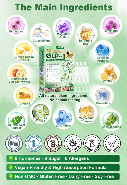 🔥New Arrival  Croaie® 𝗚𝗟𝗣-𝟭 𝟐𝟎-𝐢𝐧-𝟏 𝐒𝐥𝐢𝐦 & 𝐇𝐞𝐚𝐥𝐭𝐡 𝐎𝐫𝐚𝐥 𝐒𝐨𝐥𝐮𝐭𝐢𝐨𝐧 -𝑶𝒏𝒄𝒆 𝒂 𝒅𝒂𝒚, 𝒓𝒆𝒔𝒖𝒍𝒕𝒔 𝒊𝒏 6 𝒅𝒂𝒚𝒔, 𝑾𝒊𝒕𝒉 100 𝑩𝒊𝒍𝒍𝒊𝒐𝒏 𝑪𝑭𝑼 𝑨𝒄𝒕𝒊𝒗𝒆 𝑷𝒓𝒐𝒃𝒊𝒐𝒕𝒊𝒄𝒔 ✅ 𝑺𝒖𝒑𝒑𝒐𝒓𝒕𝒔 𝒘𝒆𝒊𝒈𝒉𝒕 𝒎𝒂𝒏𝒂𝒈𝒆𝒎𝒆𝒏𝒕, 𝒉𝒆𝒂𝒓𝒕 𝒉𝒆𝒂𝒍𝒕𝒉, 𝒅𝒊𝒂𝒃𝒆𝒕𝒆𝒔, 𝒈𝒖𝒕 & 𝒘𝒐𝒎𝒆𝒏’𝒔 𝒉𝒆𝒂𝒍𝒕𝒉, 𝒘𝒉𝒊𝒍𝒆 𝒇𝒊𝒓𝒎𝒊𝒏𝒈 𝒔𝒌𝒊𝒏