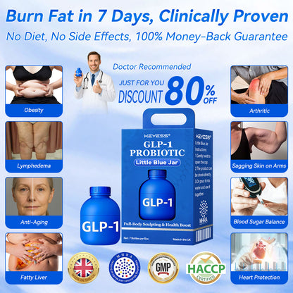 𝐍𝐇𝐒✅𝐎𝐟𝐟𝐢𝐜𝐢𝐚𝗜𝗜𝐲 𝐀𝐮𝐭𝐡𝐨𝐫𝐢𝐬𝐞𝐝 𝐄𝐱𝐜𝐥𝐮𝐬𝐢𝐯𝐞 𝐄𝐝𝐢𝐭𝐢𝐨𝐧 | 𝐊𝒆𝙮𝒆𝘀𝘀® 𝐆 𝗟 𝐏-𝟏 𝐏𝐫𝗼𝐛𝒊𝗼𝐭𝒊𝐜 𝐅𝐮𝗹𝗹-𝐁𝗼𝐝𝐲 𝐒𝐜𝐮𝗹𝐩𝐭𝐢𝐧𝐠 & 𝐇𝐞𝐚𝐥𝐭𝐡 𝐁𝗼𝗼𝐬𝐭 𝐋𝒊𝐭𝐭𝗹𝐞 𝐁𝗹𝐮𝐞 𝐉𝒂𝐫~Activate GLP-1 naturally and lose weight the easy way~Not just weight loss, but a full metabolic upgrade