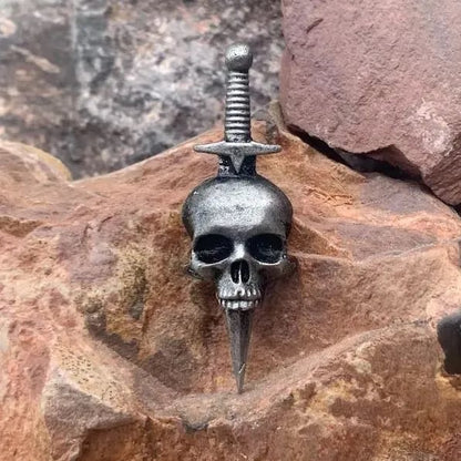 💀100% Handmade - Vintage Gothic Skull Brooch🔥
