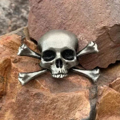 💀100% Handmade - Vintage Gothic Skull Brooch🔥