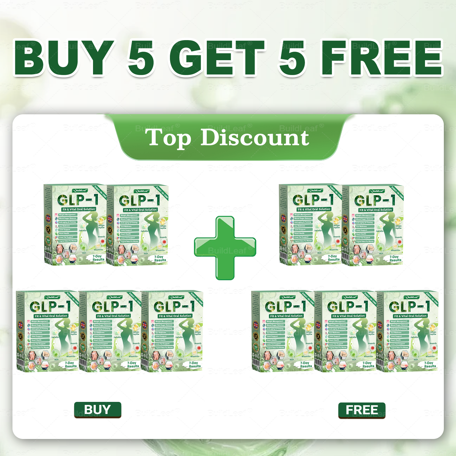 Buy 5🎁 Get 5 Free=10 box  £52.69/Lose up to 90lbs