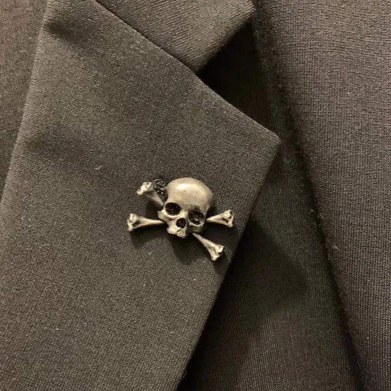 💀100% Handmade - Vintage Gothic Skull Brooch🔥