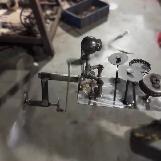 Handmade Metal Rock Band Windmill 🥁🎸(⏰Limited Time 80% Off - Last 30 Minutes ⏰)